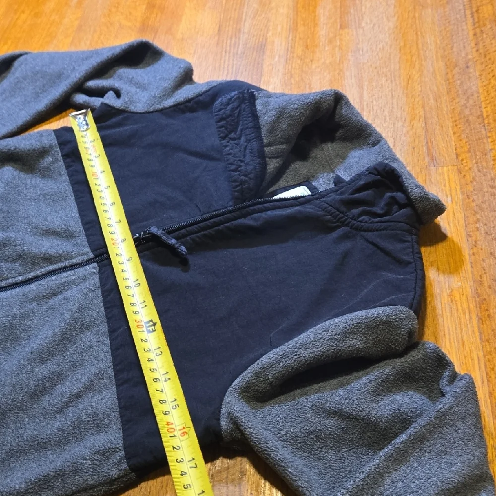 Place Est 1989 Boys Medium (7/8) Gray‎ Black Full Zip Pocket Fleece Jacket